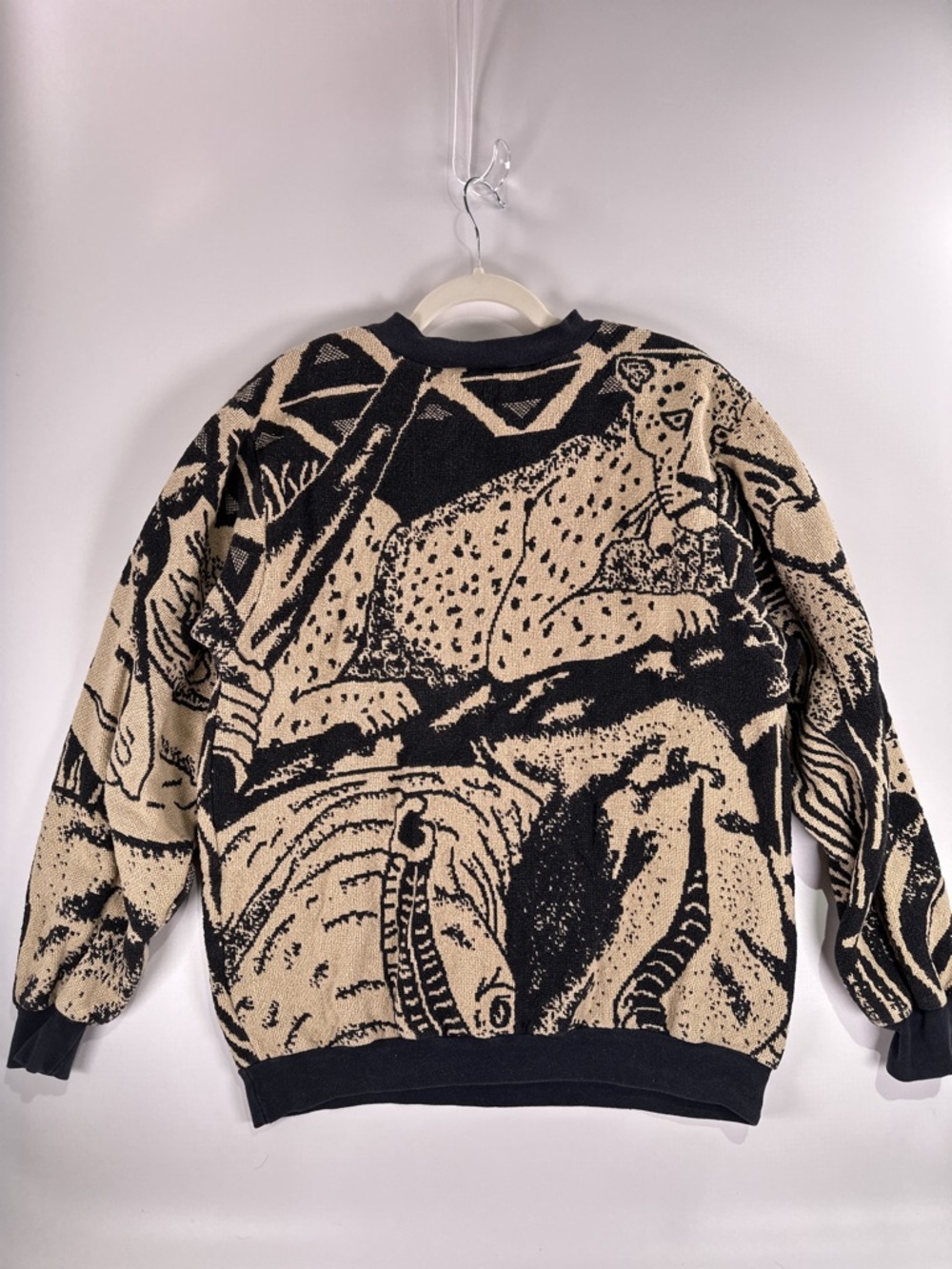 Sugar Street Weavers Safari Animal Tapestry Sweater OS - Picture 5 of 8